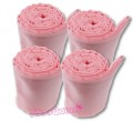 Strawberry Stoff-Fesseln 4er Set in rosa